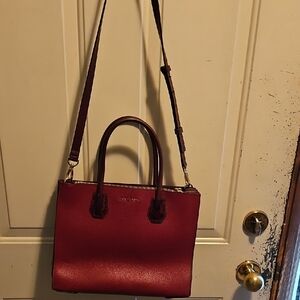 Michael Kors Burgundy Leather Satchel